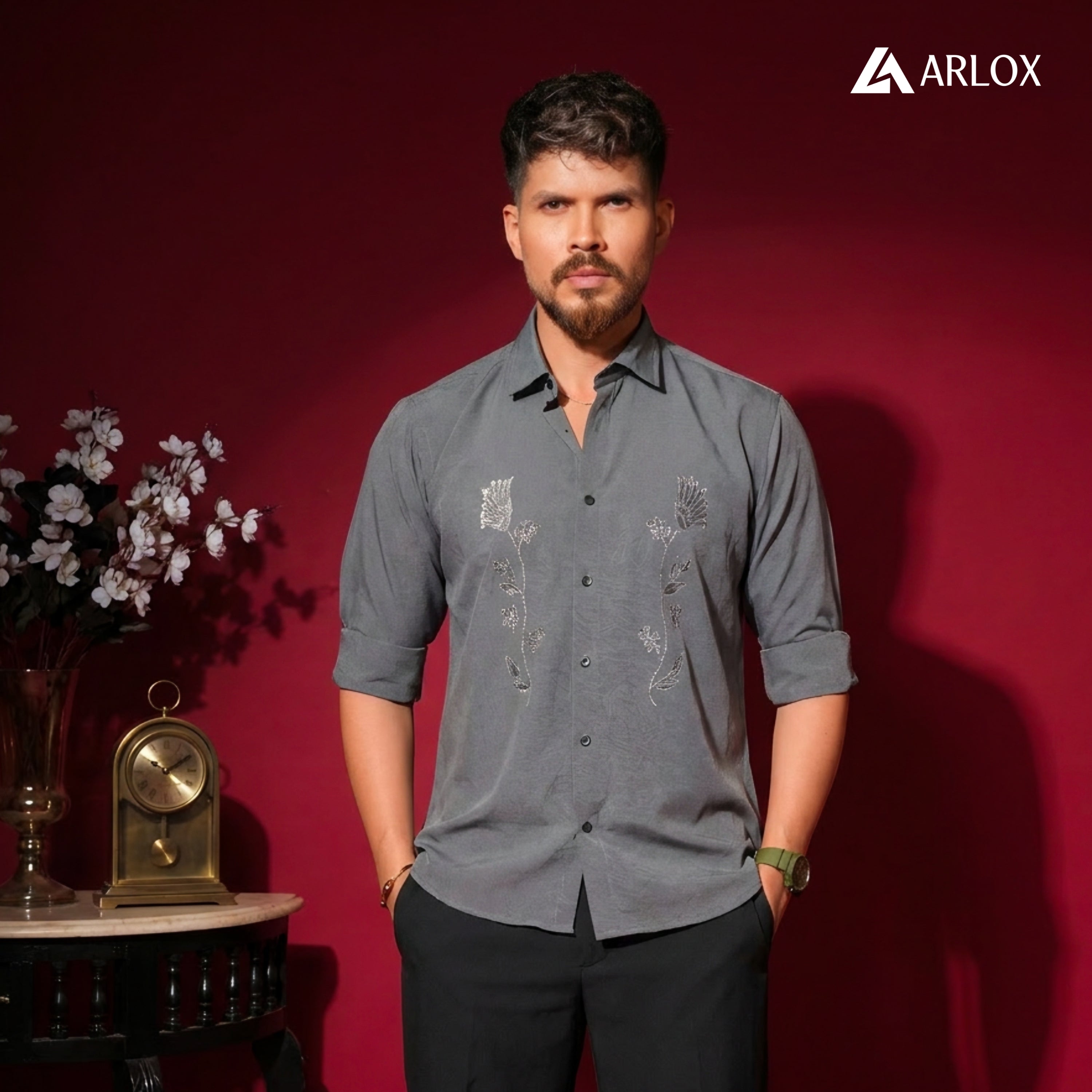 Majestic White Party Full Shirt