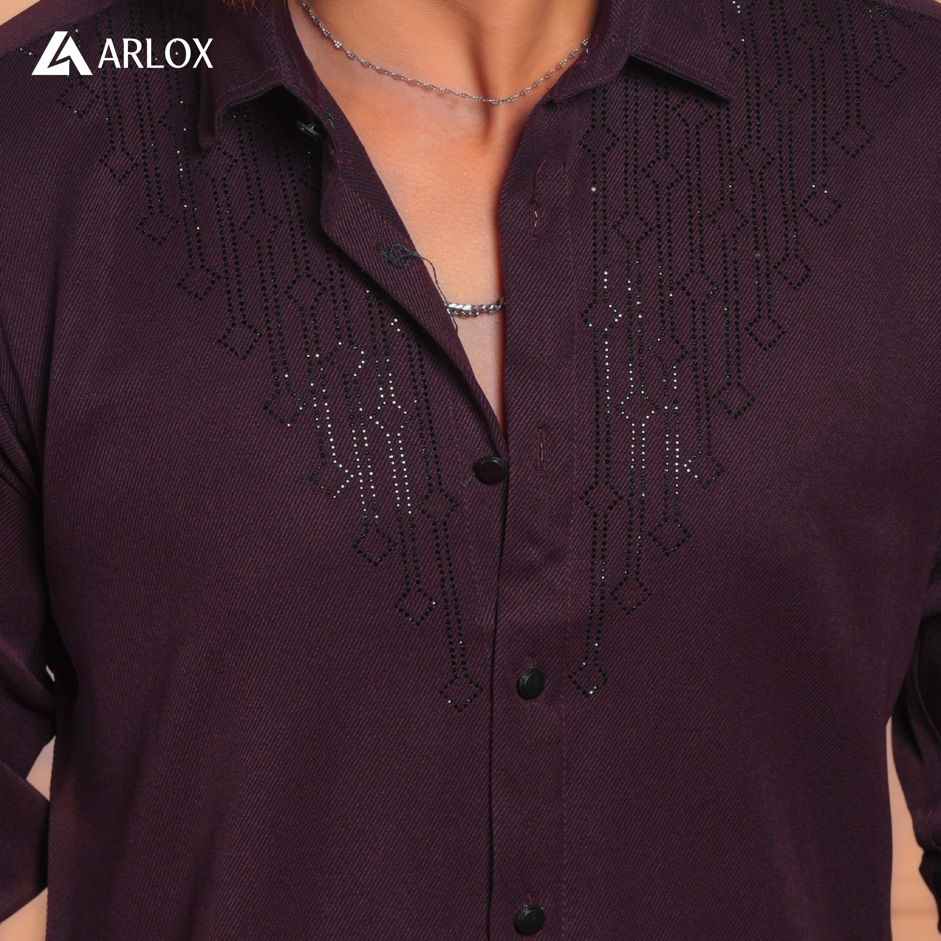 Sultan Party Shirt Maroon